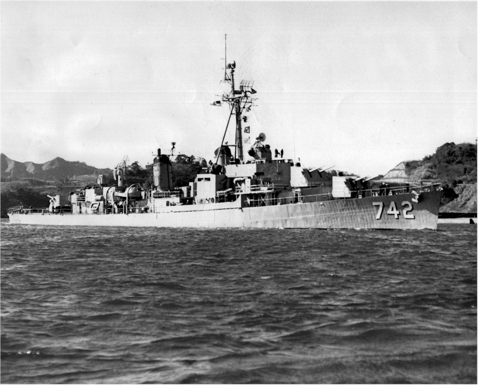 USS Frank Knox (DD 742) on June 1 1956, location unknown